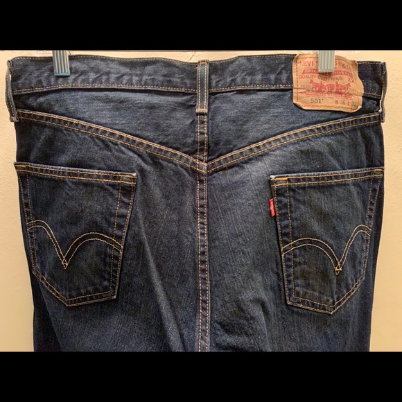 Men’s Levi’s 501 Jeans W 36 L 32 - Picture 5 of 11